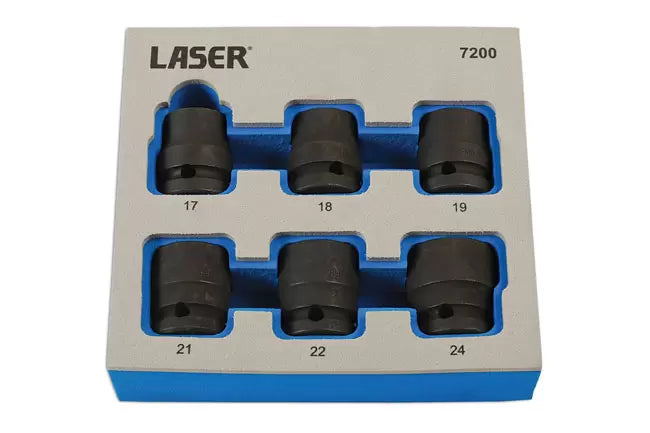 Laser - 7200 - Damaged Nut/Bolt Remover Tools 1/2"D 6pc