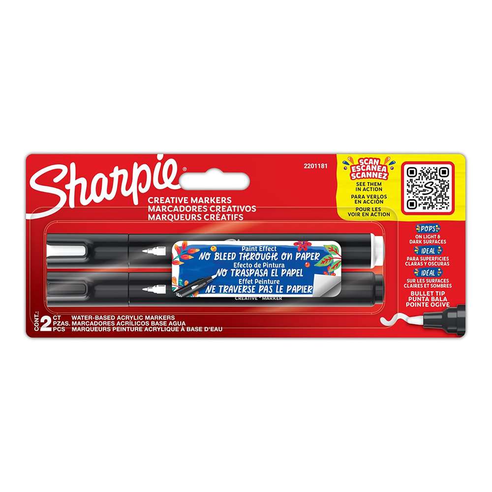 Sharpie Creative Markers, Acrylic – Pack of 2