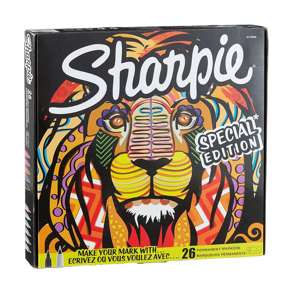 Sharpie Lion Pack Permanent Markers – Pack of 26