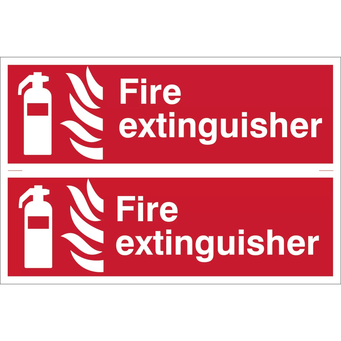 Draper Tools - 72444 - Fire Extinguisher' Fire Equipment Sign (Pack of 2)