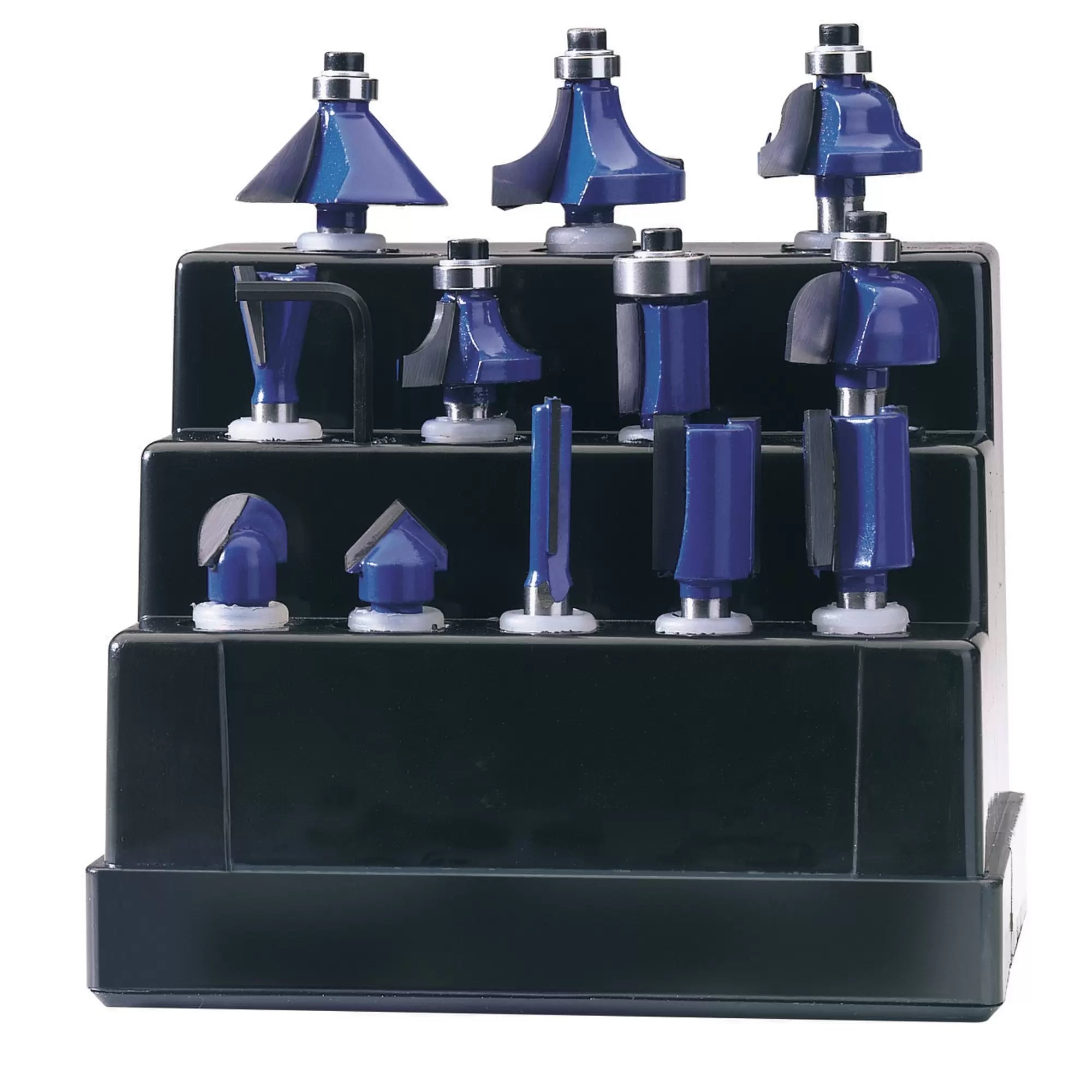 Draper Tools - 72892 - TCT Router Bit Set, 1/4" (12 Piece)