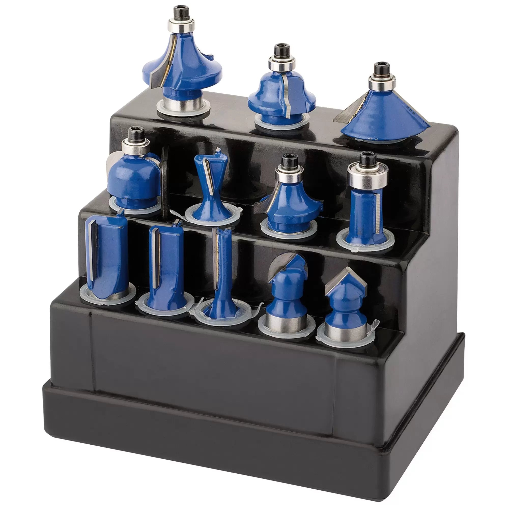 Draper Tools - 72893 - TCT Router Bit Set, 1/2" (12 Piece)