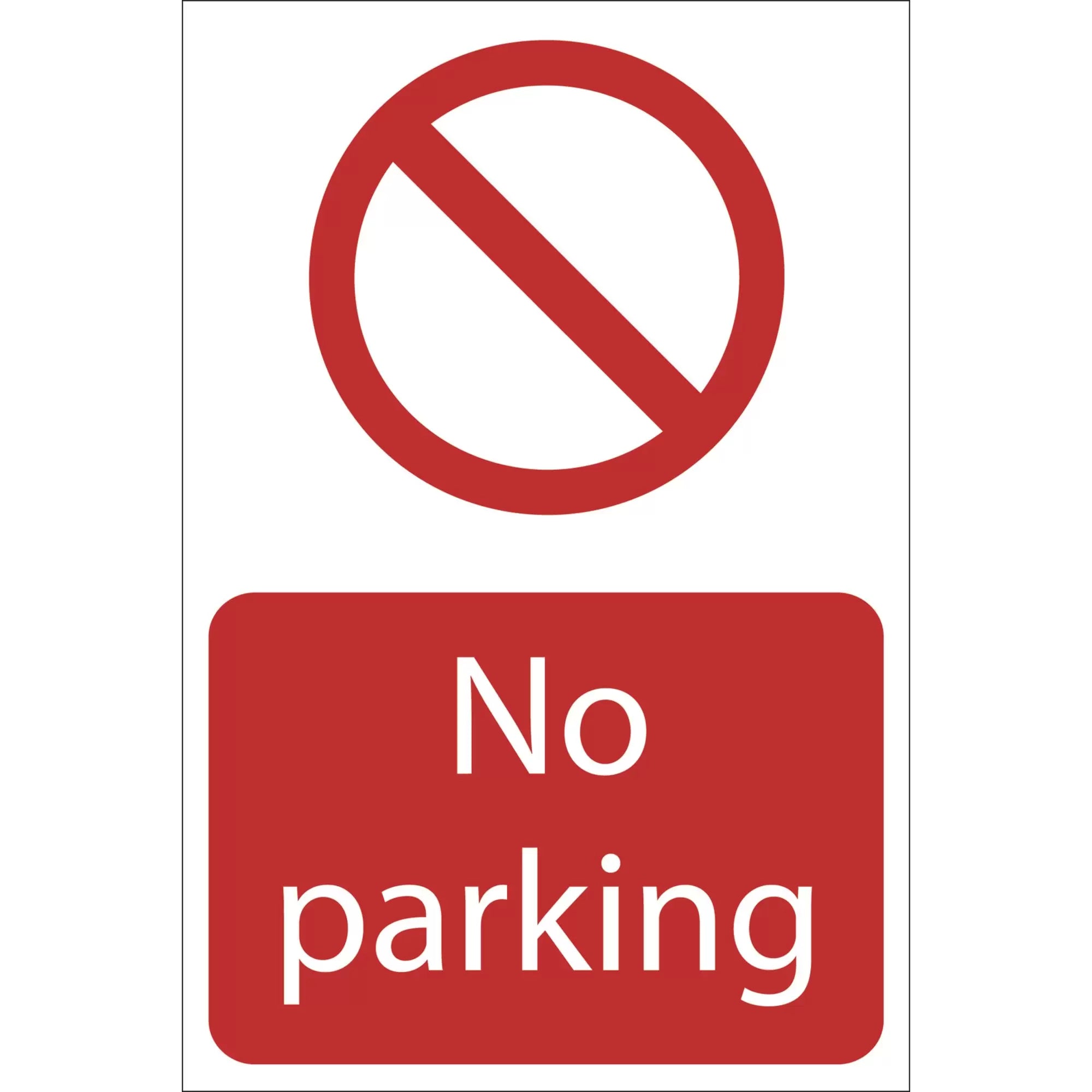 Draper Tools - 72935 - 'No Parking' Prohibition Sign, 400 x 600mm