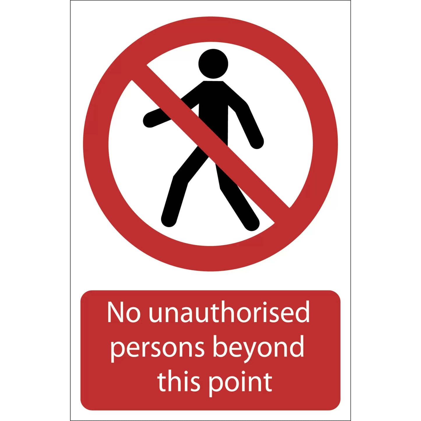 Draper Tools - 72937 - No Unauthorised Persons Beyond This Point