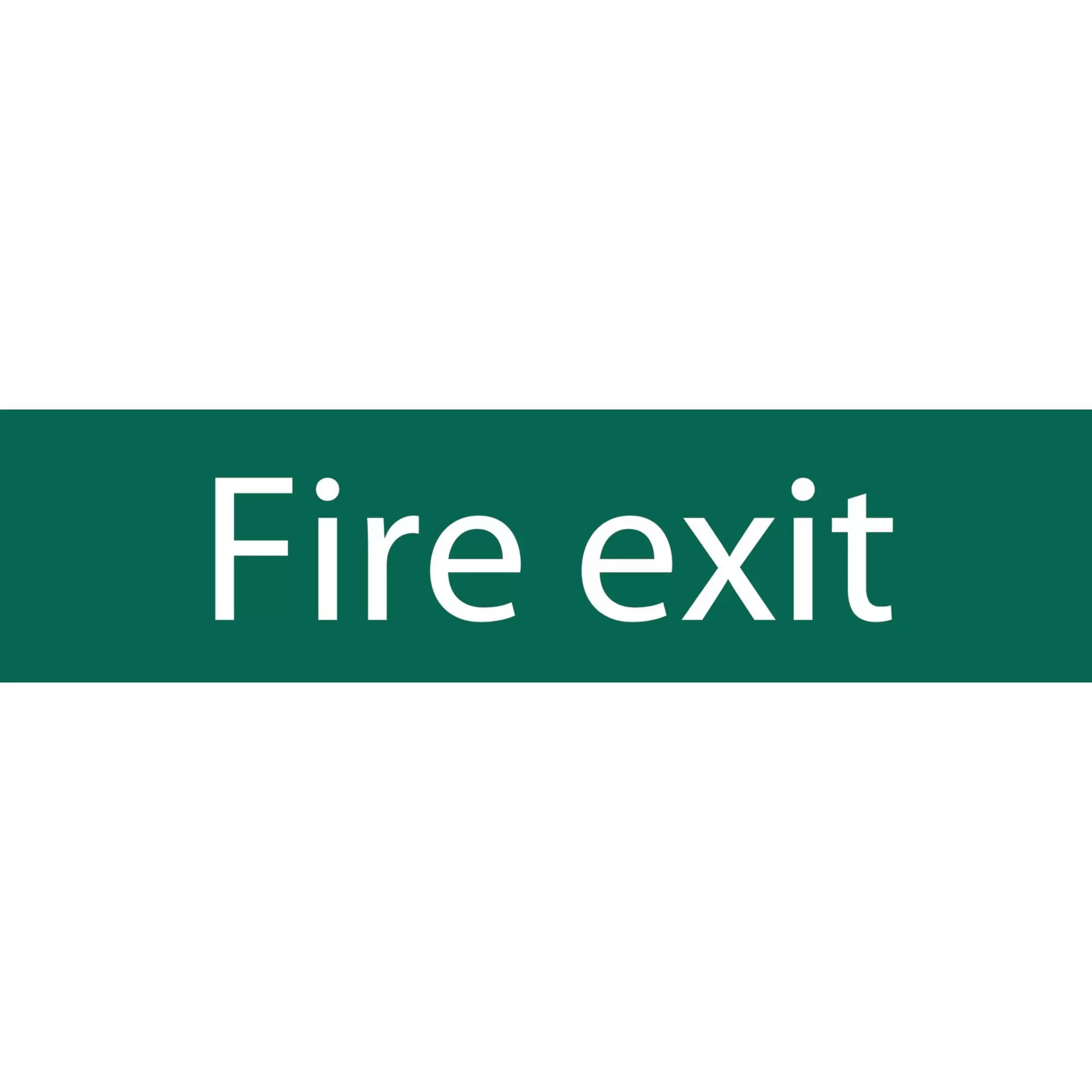 Draper Tools - 73213 - Fire Exit' Safety Sign, 200 x 50mm