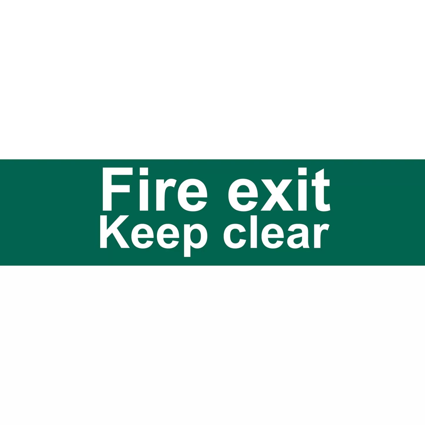 Draper Tools - 73221 - Fire Exit Keep Clear' Safety Sign, 200 x 50mm