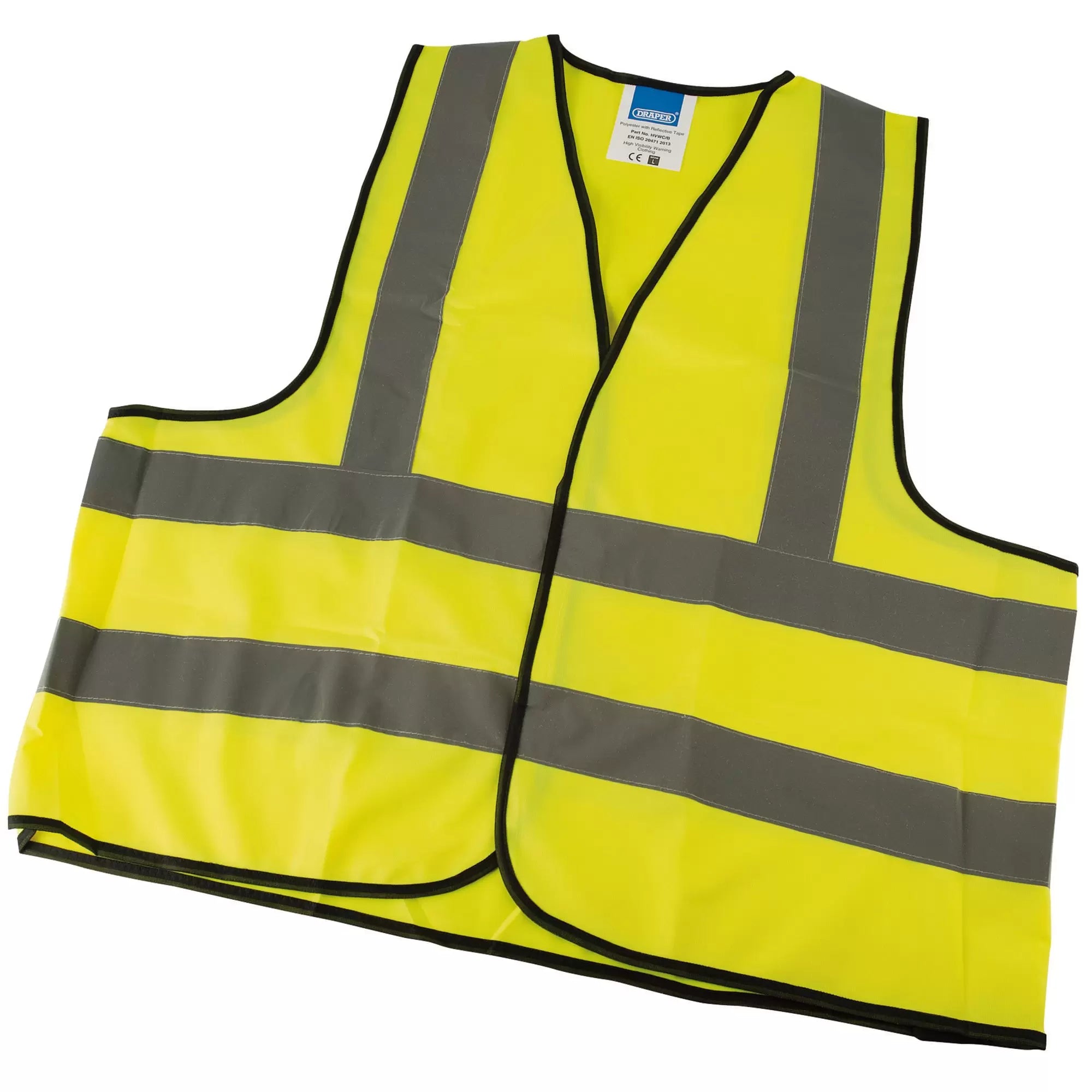 Draper Tools - 73732 - High Visibility Traffic Waistcoat to EN471 Class 2L, Large