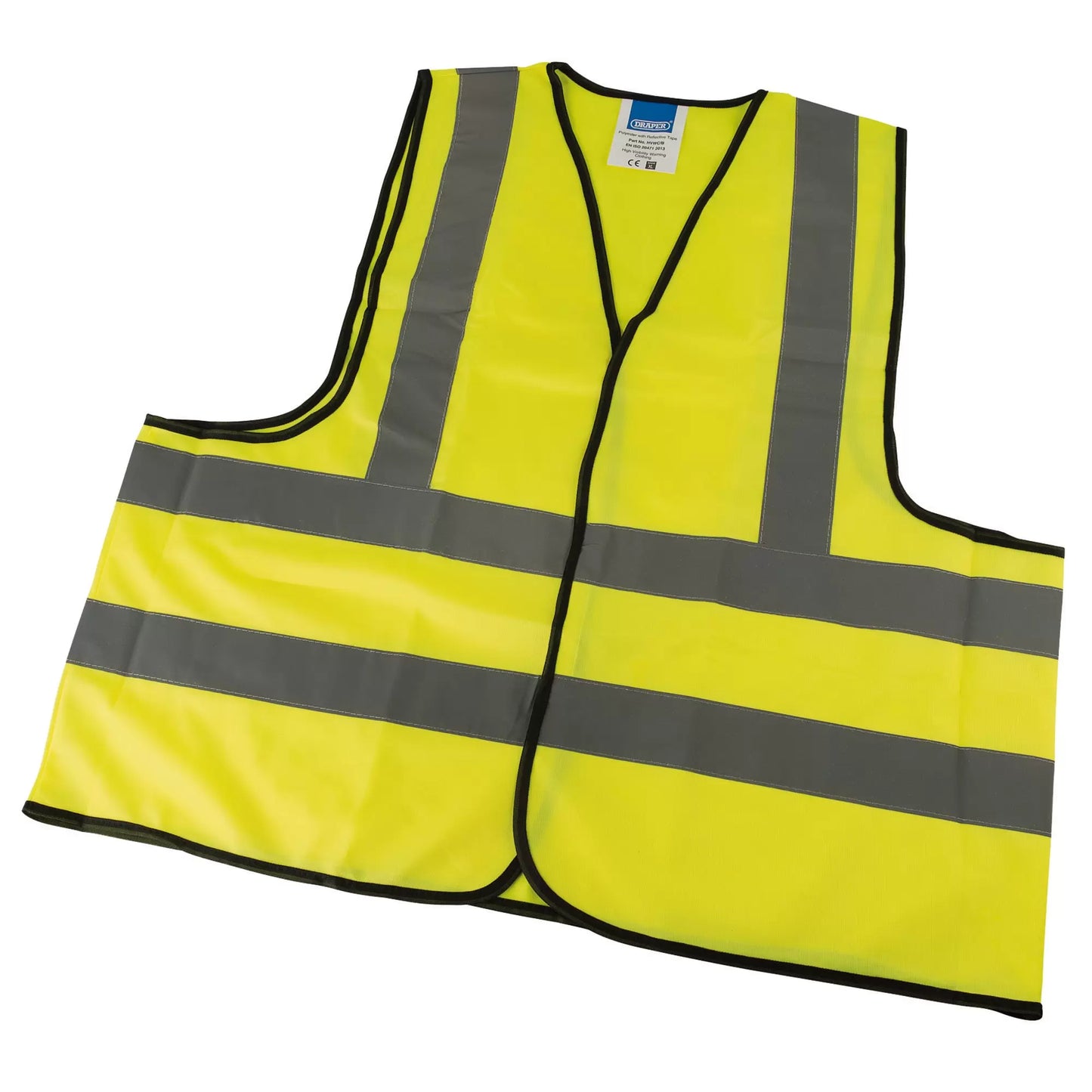 Draper Tools - 73742 - High Visibility Traffic Waistcoat to EN471 Class 2L, Extra Large