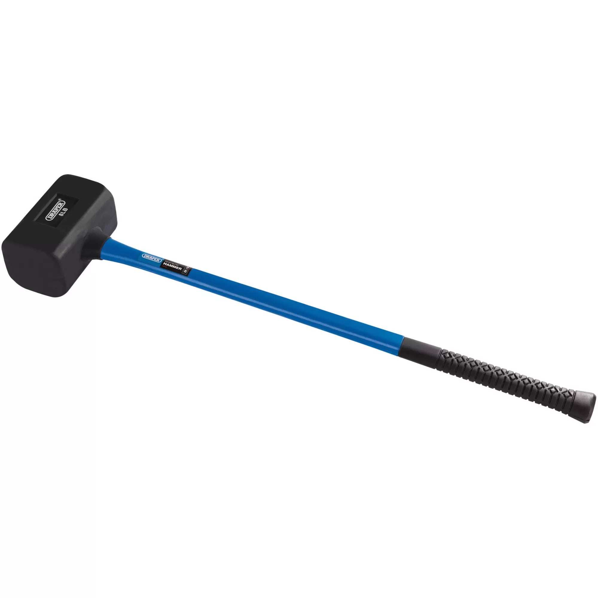 Draper Tools - 74318 - Rubber Dead Blow Hammer with Fibreglass Shaft, 3.6kg/8lb