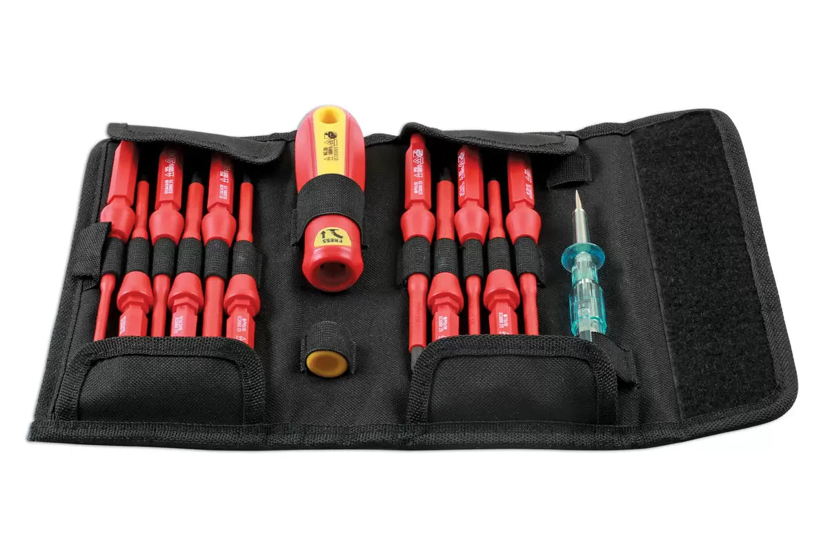 Laser - 7435 - Insulated Interchangeable Screwdriver Set 14pc