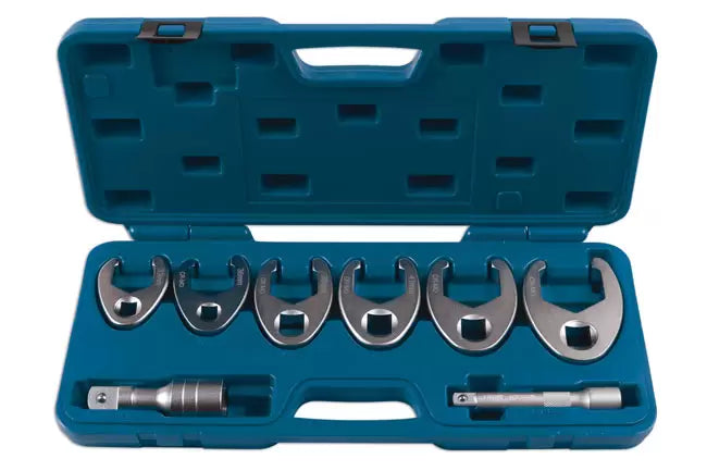 Laser - 7476 - Crows Foot Wrench Set 1/2"D, 3/4"D 8pc