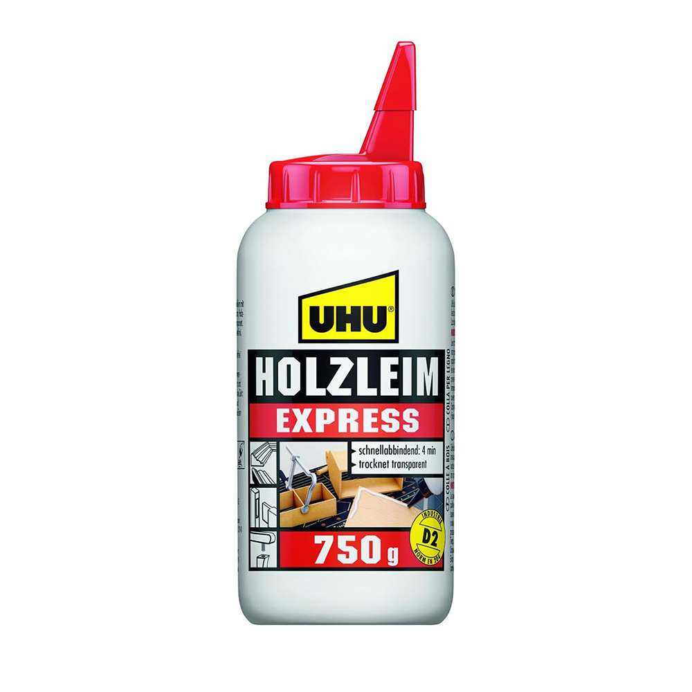 UHU Holzleim Wood Glue, 750 g, D2 Interior, High-Yield PVA