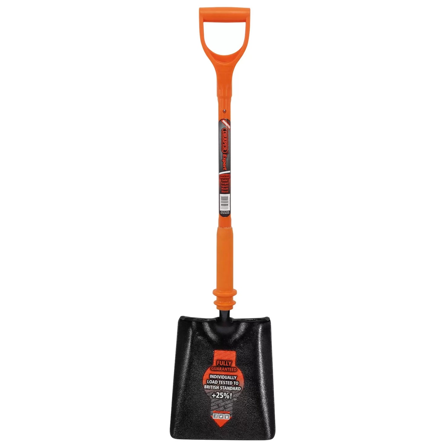 Draper Tools - 75168 - Draper Expert Fully Insulated Contractors Square Mouth Shovel