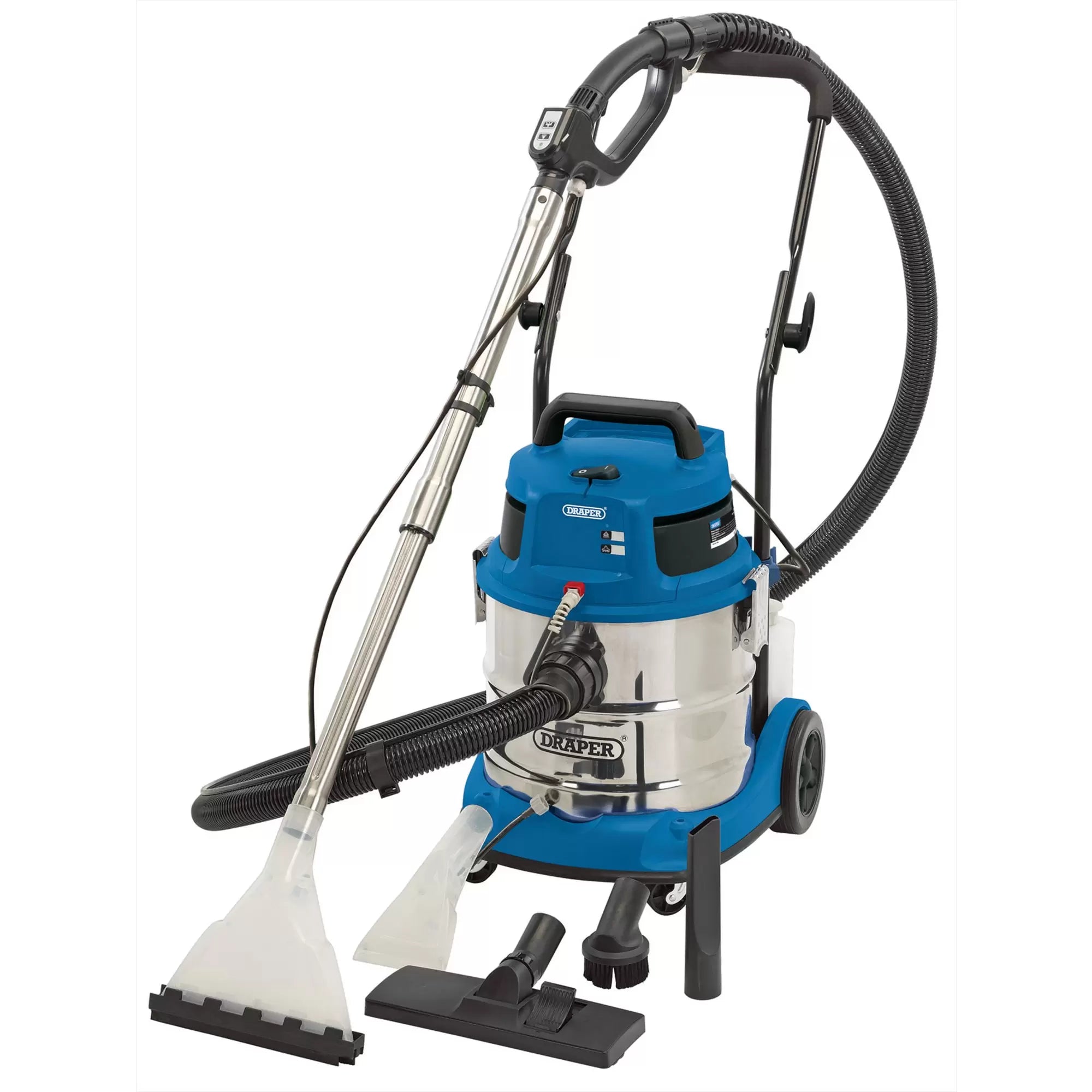 Draper Tools - 75442 - 3 in 1 Wet and Dry Shampoo/Vacuum Cleaner, 20L, 1500W