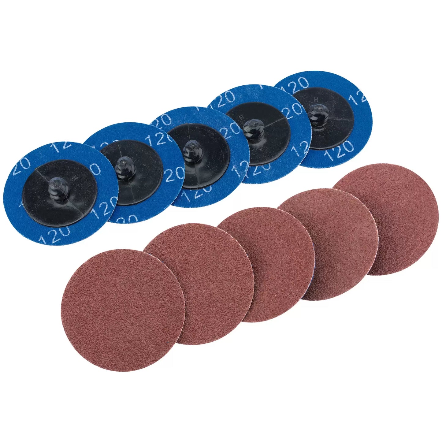 Draper Tools - 75611 - Aluminium Oxide Sanding Discs, 50mm, 120 Grit (Pack of 10) - Discontinued