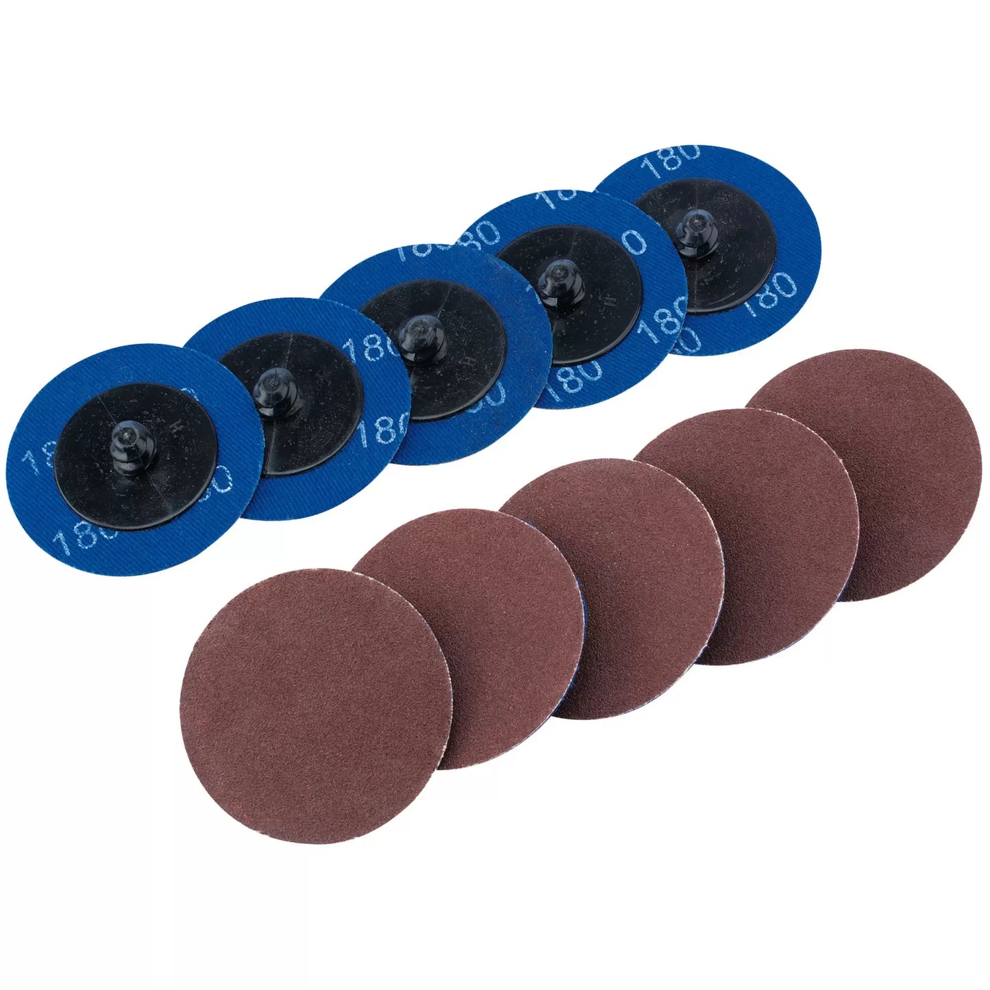 Draper Tools - 75612 - Aluminium Oxide Sanding Discs, 50mm, 180 Grit (Pack of 10)