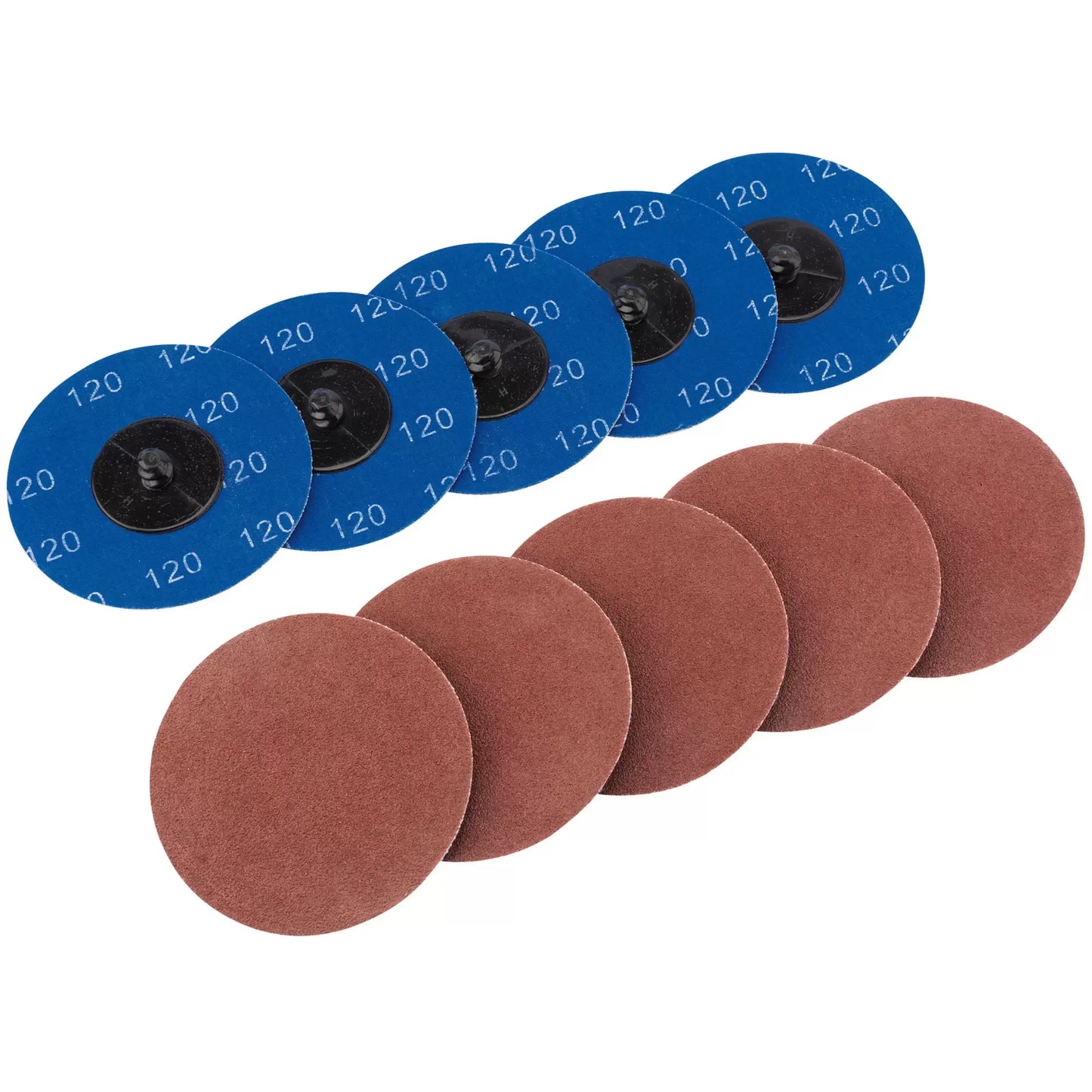 Draper Tools - 75617 - Aluminium Oxide Sanding Discs, 75mm, 120 Grit (Pack of 10)
