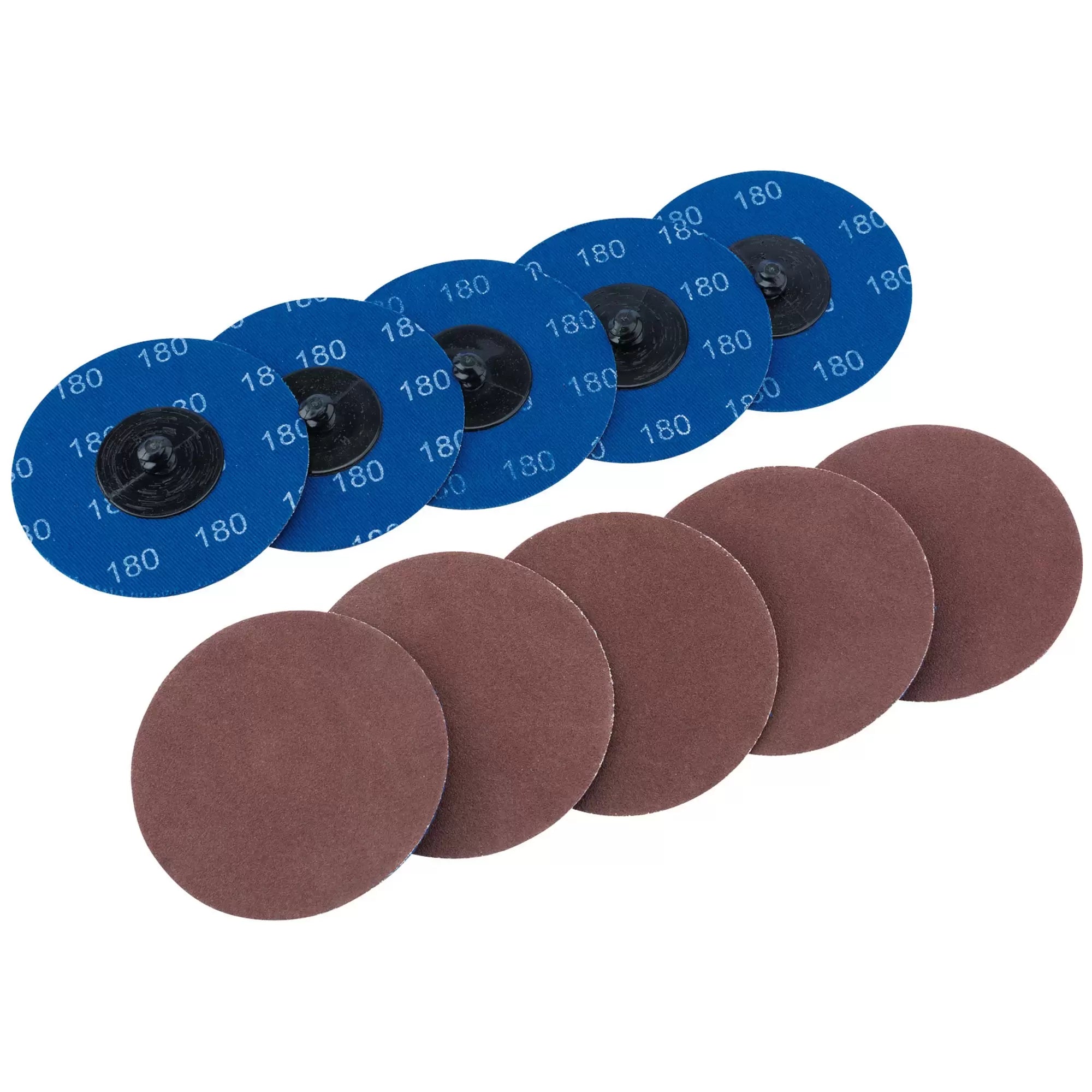 Draper Tools - 75618 - Aluminium Oxide Sanding Discs, 75mm, 180 Grit (Pack of 10)