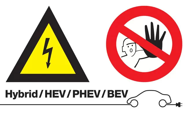 Laser - 7576 - High Voltage/No Admittance Sign (without text)