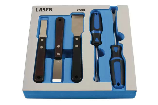 Laser - 7583 - Clip Remover & Tungsten Tipped Scraper Set 5pc
