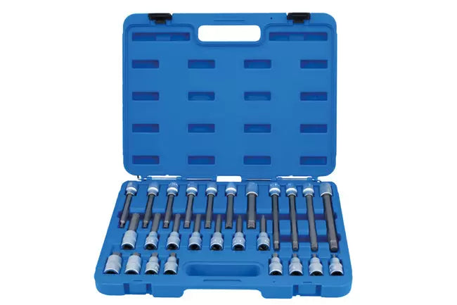 Laser - 7599 - Spline Socket Bit Set 1/2"D 26pc