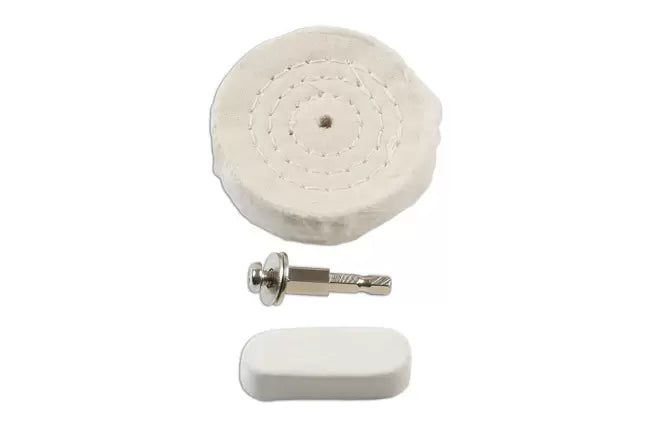Laser - 7629 - Soft Metal Compound and Buffing Wheel Set