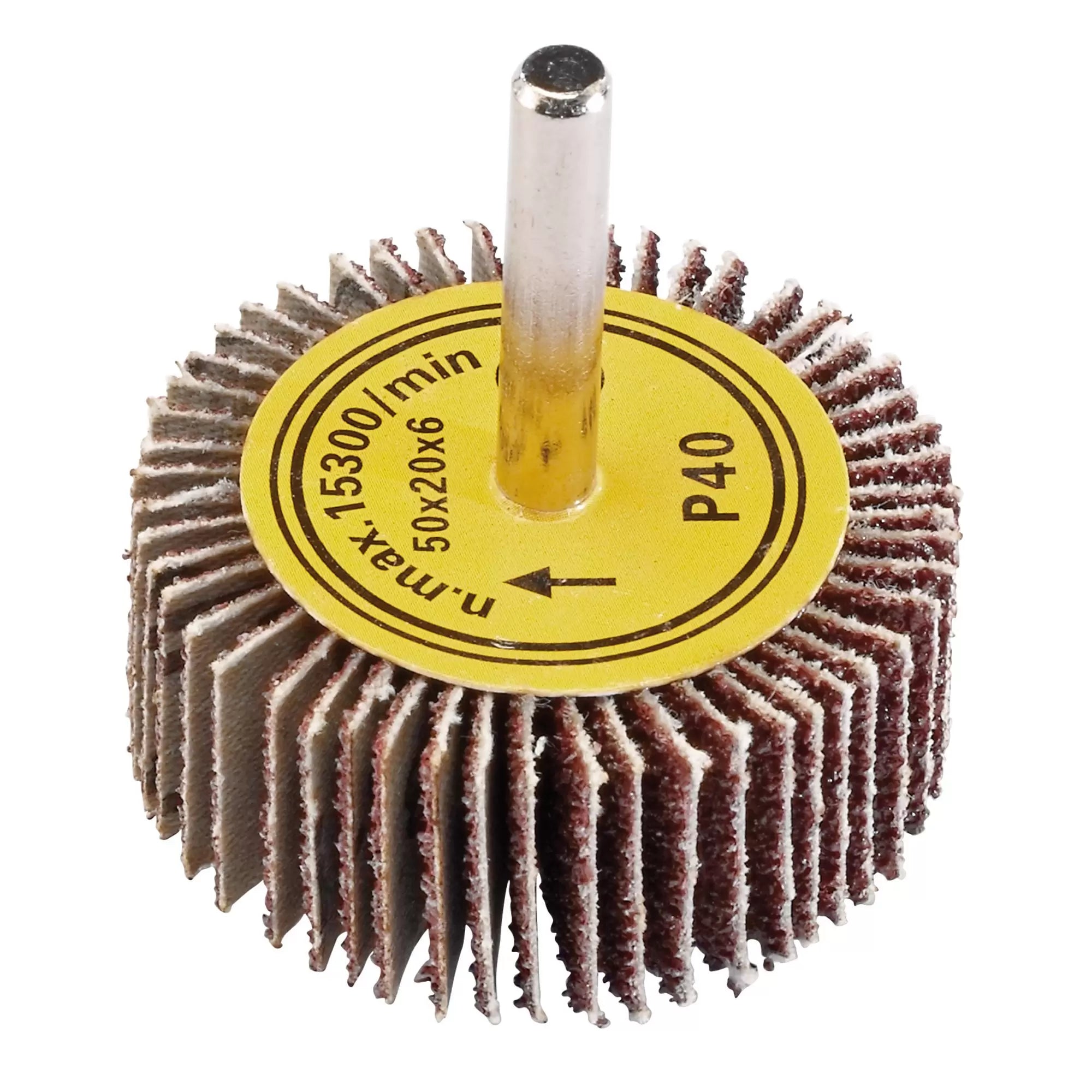 Draper Tools - 76456 - Abrasive Flap Wheel, 50 x 20mm, 40 Grit