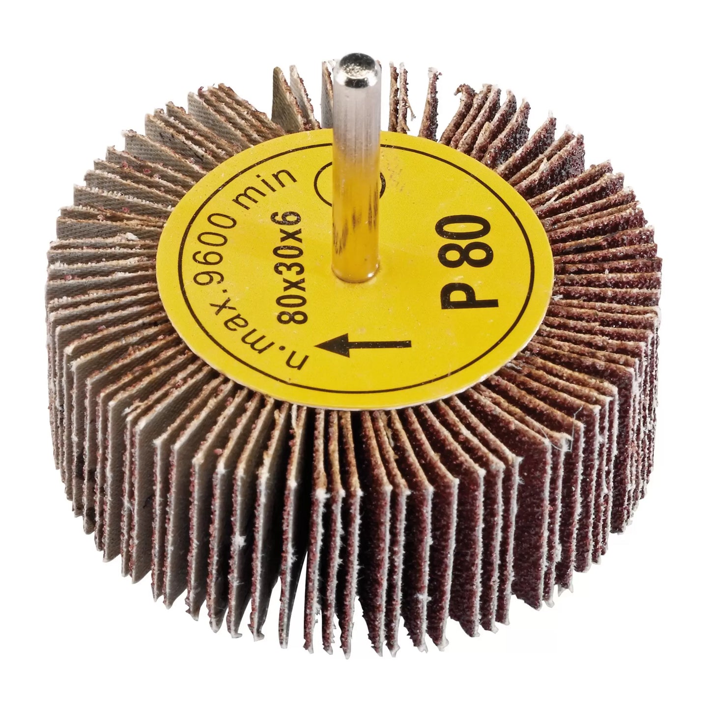 Draper Tools - 76467 - Abrasive Flap Wheel, 80 x 30mm, 80 Grit