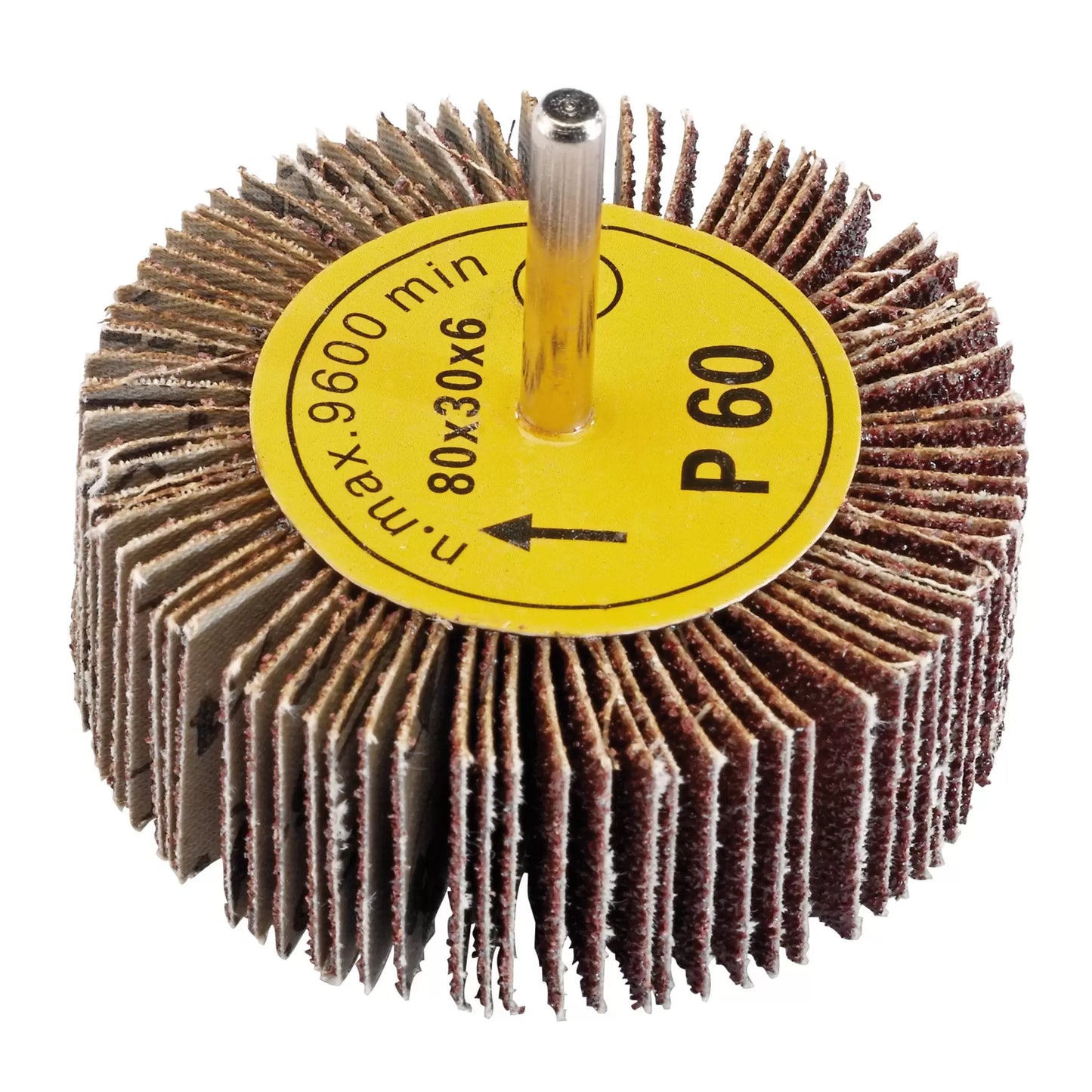 Draper Tools - 76468 - Abrasive Flap Wheel, 80 x 30mm, 60 Grit