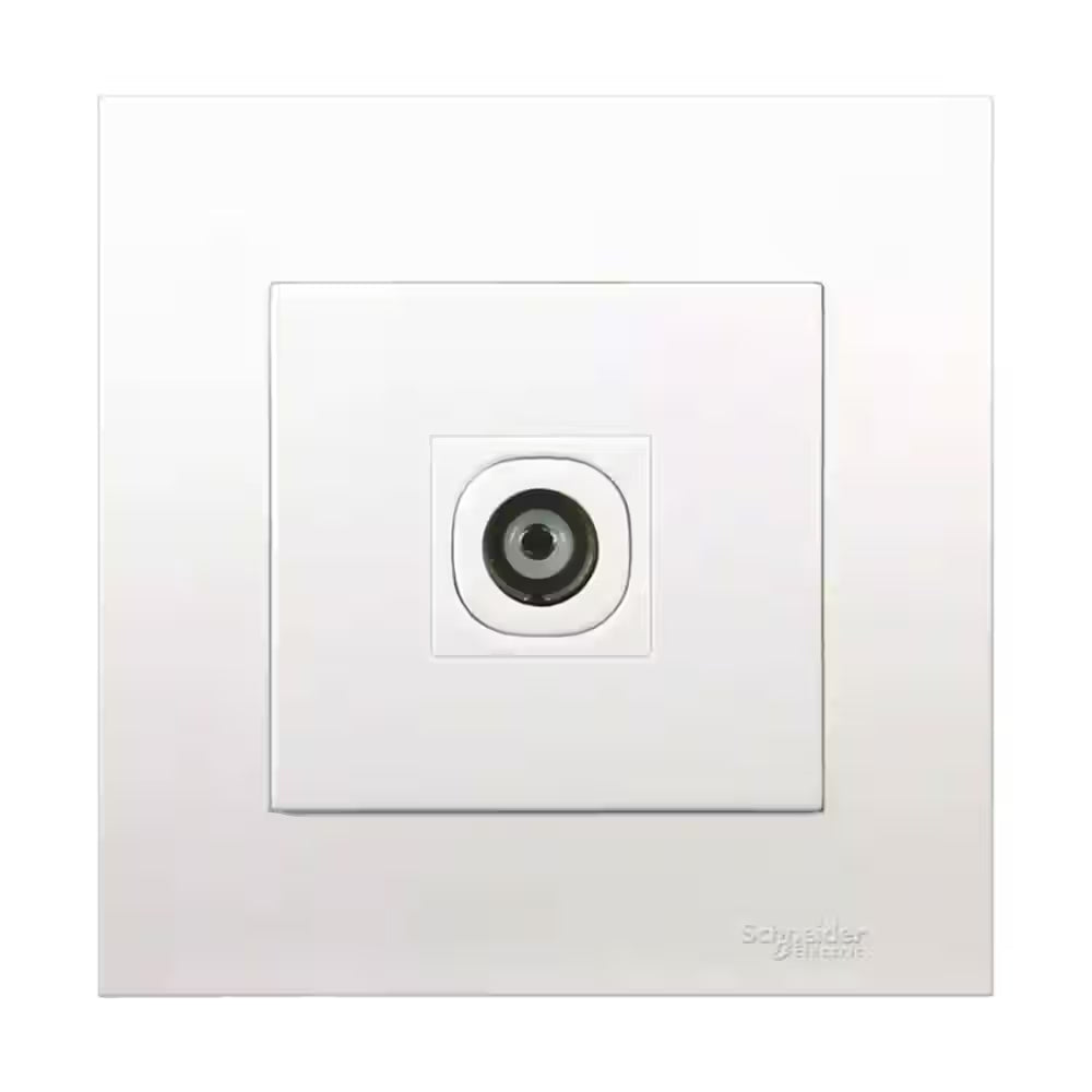 Schneider Electric Vivace TV Aerial Outlet (Coaxial), 1-Gang, White