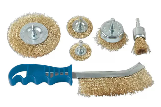 Laser - 7718 - Wire Brush Set 6pc