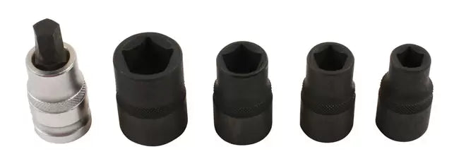 Laser - 7811 - Pentagon Socket & Bit Set 1/2"D 5pc
