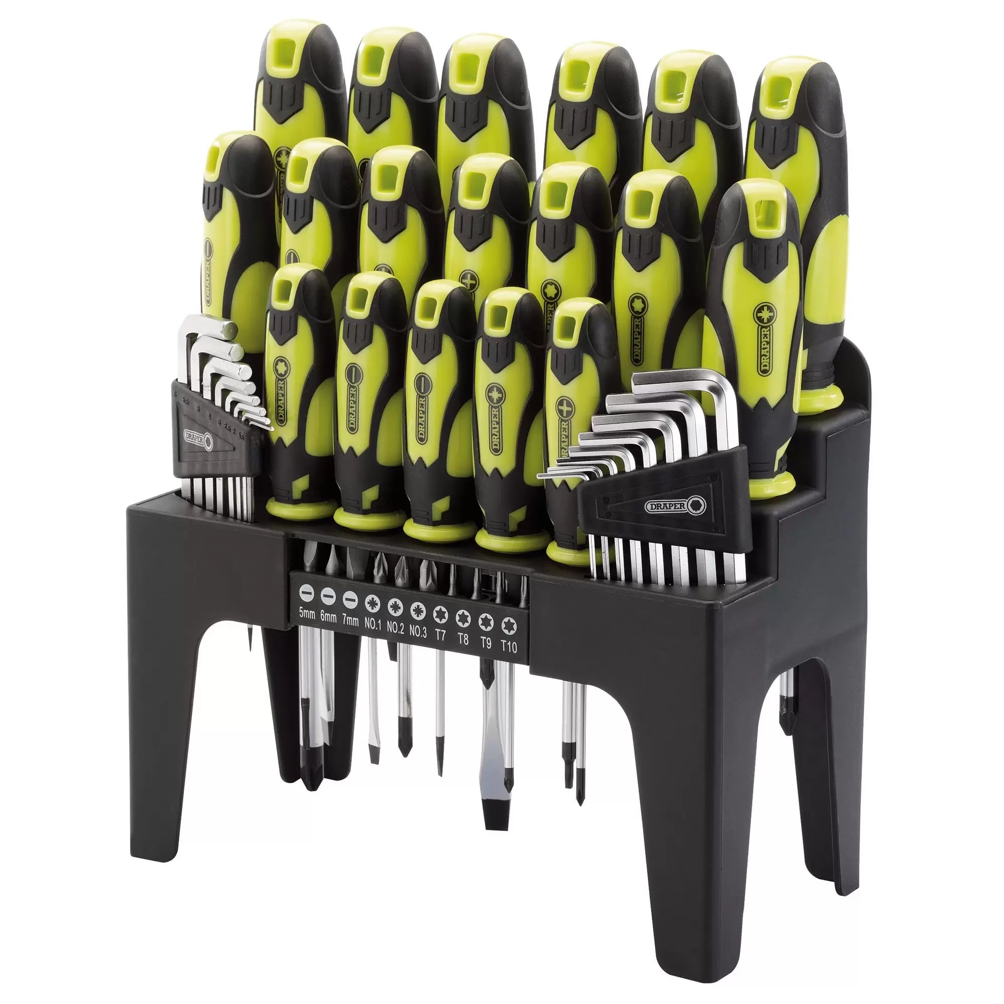 Draper Tools - 78619 - 44PC S.DRIVER SET+STAND GREEN
