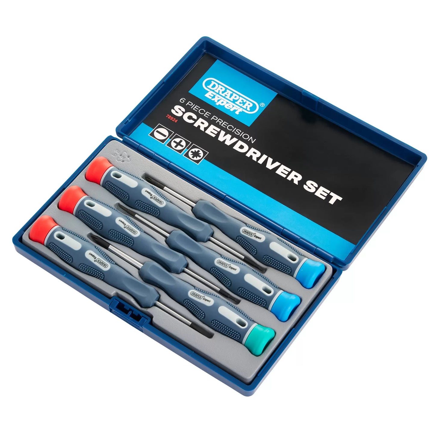 Draper Tools - 78924 - Draper Expert Soft Grip Precision Screwdriver Set (6 Piece)