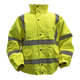 Worksafe® Hi-Vis Yellow Jacket with Quilted Lining, Elasticated Waist & Cuffs - X-Large [802XL]