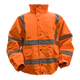 Worksafe® Hi-Vis Orange Jacket with Quilted Lining, Elasticated Waist & Cuffs - XX-Large [802XXLO]