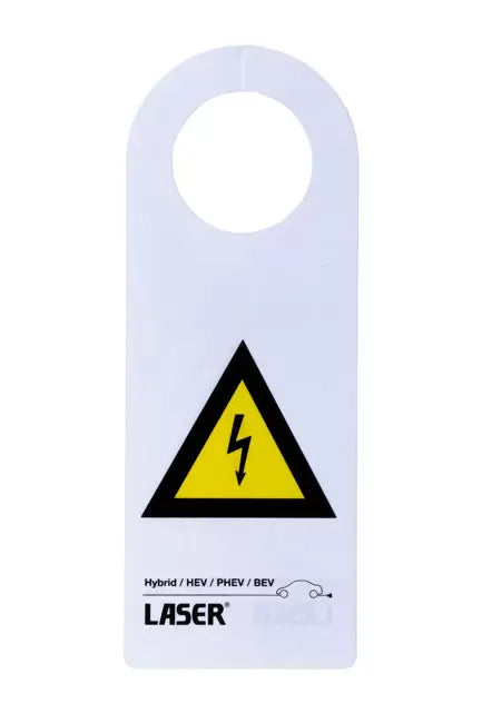 Laser - 8049 - Hybrid/EV Warning Sign 10pc