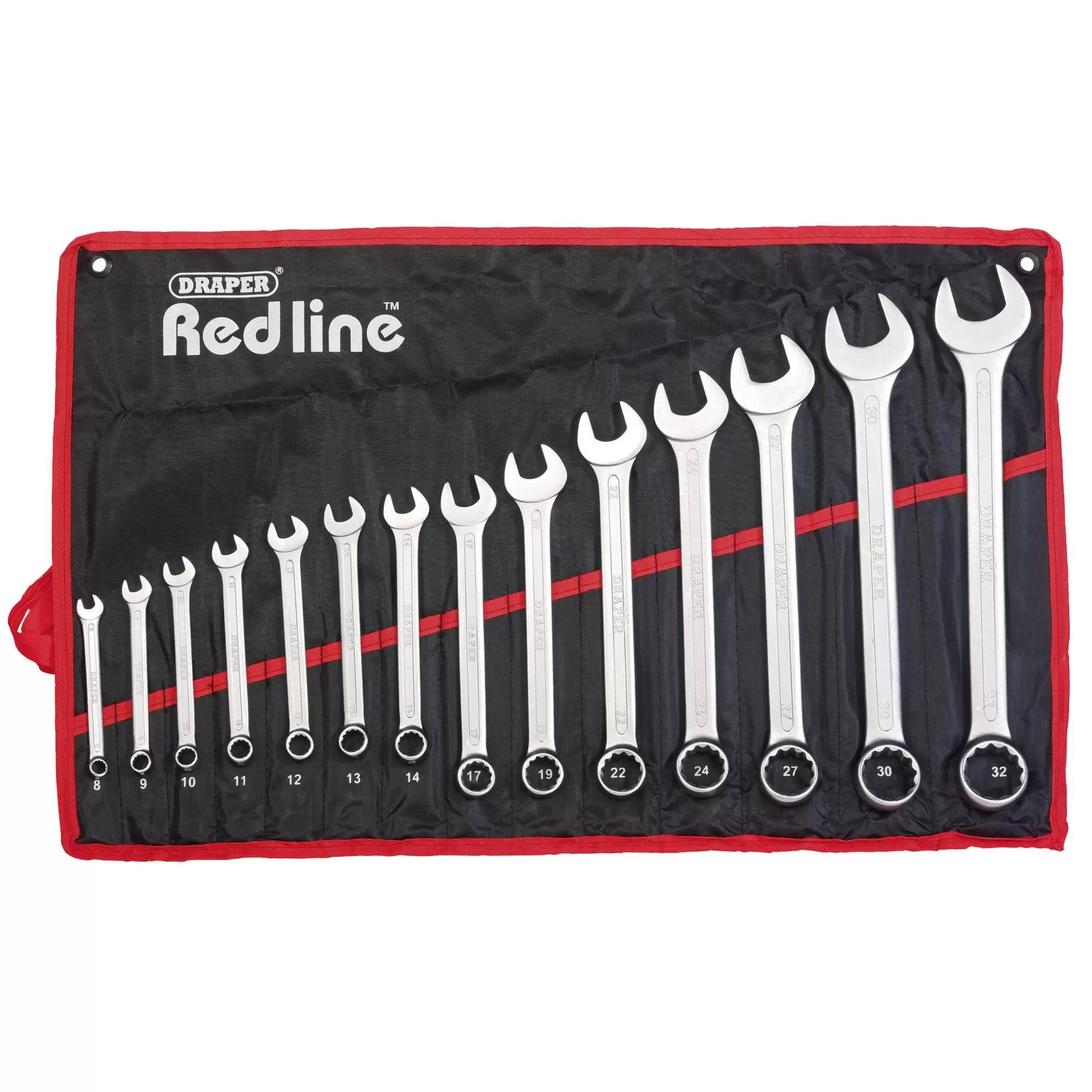 Draper Tools - 80931 - Draper Redline® Metric Combination Spanner Set (14 Piece)