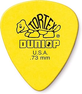 Dunlop Tortex Standard .73mm Yellow Guitar Pick - 12 Pack