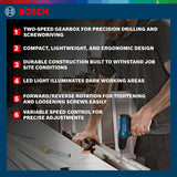 Bosch12V Professional Cordless Drill Driver 10mm, with 2x 2.0 Ah Batteries, Carrying CaseSKU: GSR 120-LI KIT