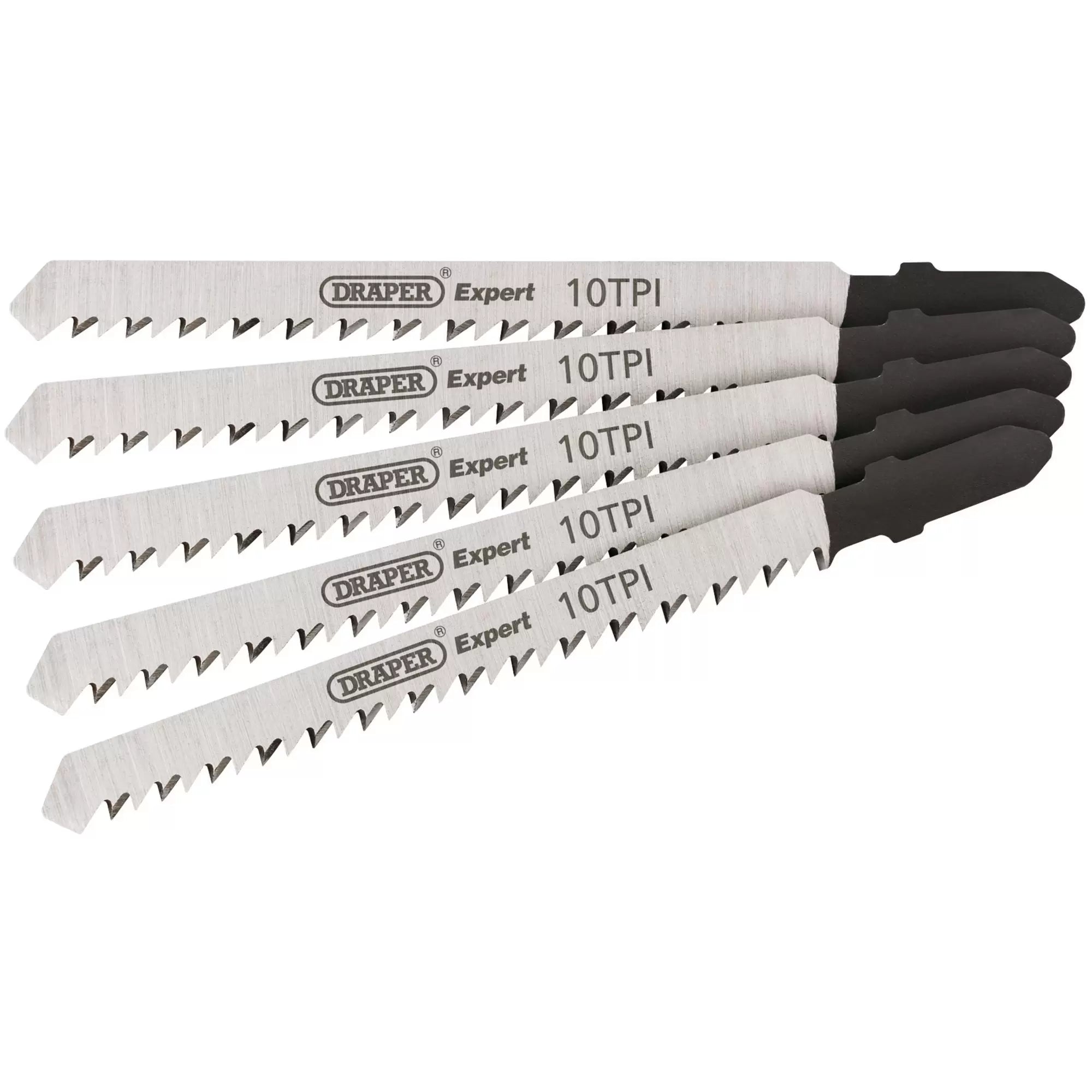 Draper Tools - 81718 - Draper Expert DT101BR Jigsaw Blade Set, 100mm (5 Piece)
