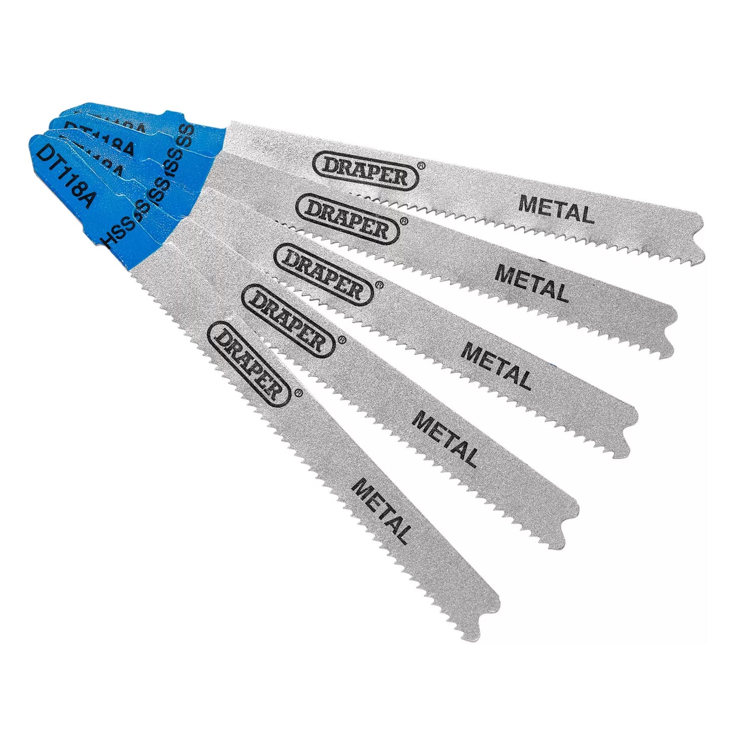 Draper Tools - 81729 - DT118A Jigsaw Blade Set, 92mm (5 Piece)