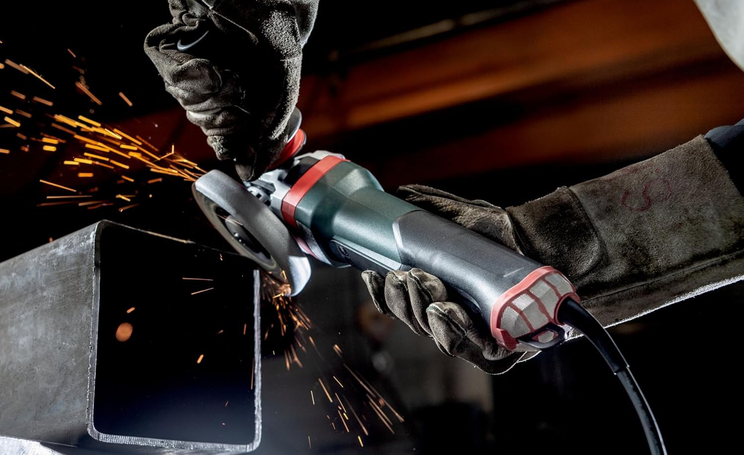 Metabo WEPBA 19-125 Q DS M-Brush Angle Grinder 5" (125mm) – 1900W, Paddle Switch