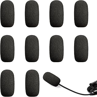 Azonee Foam Windscreen Mini Size for Lapel & Headset Microphones (10 Pack)