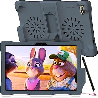 Kinstone 10.1" Android Kids Tablet, 3GB + 64GB, Gray