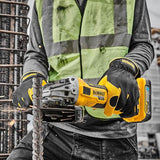 DEWALT DCG405P2-GB 18V XR Li-Ion Brushless 125mm Angle Grinder – 2 x 5.0Ah Batteries, Yellow/Black
