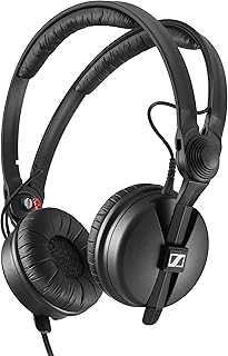 Sennheiser HD 25 PLUS Professional On-Ear DJ Monitor Headphones, Black