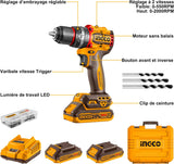 INGCO 20V Compact Brushless Cordless Impact Drill/Driver – 66Nm CIDLI20668