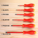 INGCO 6-Piece VDE 1000V Insulated Screwdriver Set – Professional Electrician Tools – HKISD0608