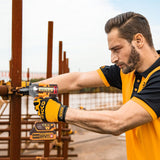 INGCO 20V Brushless Cordless Impact Wrench Kit – 400Nm, 1/2" Drive, 2 Batteries & Sockets